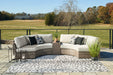 Calworth Beige 3-Piece Outdoor Sectional -  Ashley - Luna Furniture