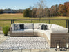 Calworth Beige 5-Piece Outdoor Sectional -  Ashley - Luna Furniture