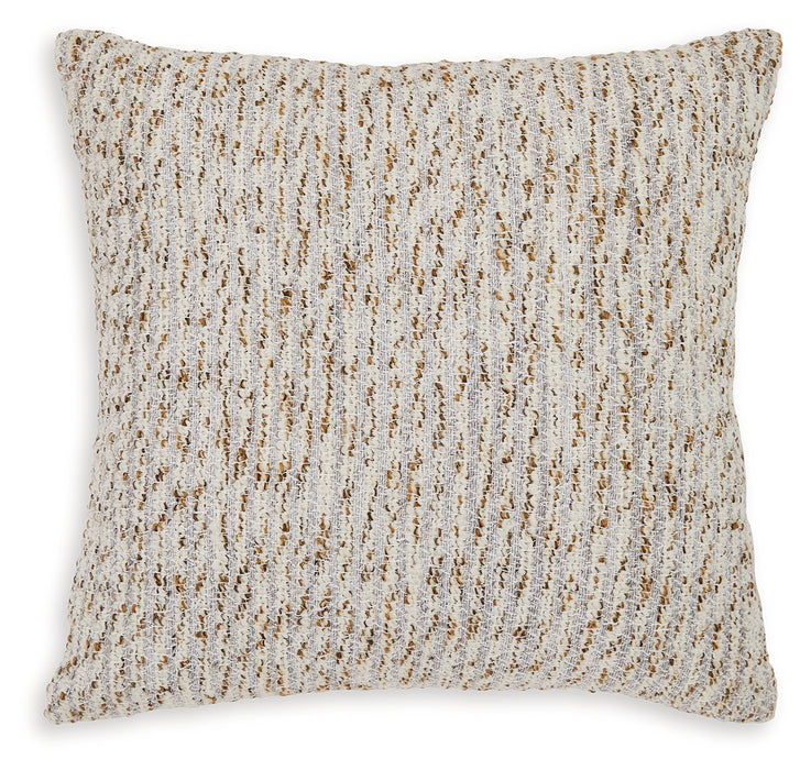 Abler Ivory/Gray/Gold Pillow - A1001068P