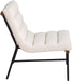 Burke Vegan Leather Accent Chair Cream - 416Cream