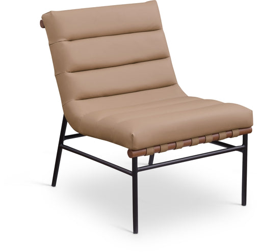 Burke Vegan Leather Accent Chair Natural - 416Tan
