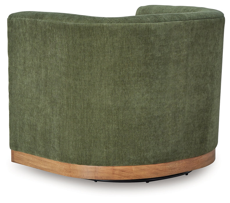 Jersonlow Forest Green Swivel Chair - A3000696