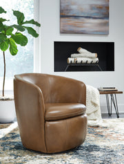 Kierreys Caramel Swivel Chair - A3000700