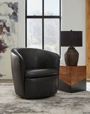 Kierreys Midnight Swivel Chair - A3000702