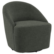 Leon Upholstered Accent Swivel Barrel Chair Hunter Green - 903075