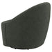 Leon Upholstered Accent Swivel Barrel Chair Hunter Green - 903075