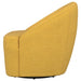 Leon Upholstered Accent Swivel Barrel Chair Mustard Yellow - 903076