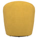 Leon Upholstered Accent Swivel Barrel Chair Mustard Yellow - 903076