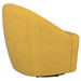 Leon Upholstered Accent Swivel Barrel Chair Mustard Yellow - 903076