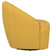 Leon Upholstered Accent Swivel Barrel Chair Mustard Yellow - 903076