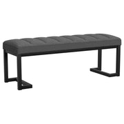 Mesa Upholstered Entryway Accent Bench Charcoal - 907516
