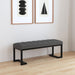 Mesa Upholstered Entryway Accent Bench Charcoal - 907516