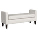 Rex Upholstered Accent Bench with Raised Arms Vanilla - 910260