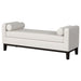 Rosie Upholstered Accent Bench with Raised Arms and Pillows Vanilla - 910270