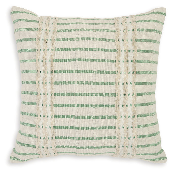 Rowton White/Green Pillow (Set of 4) - A1001072