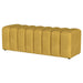 Summer Upholstered Channel Tufted Accent Bench Mustard Yellow - 910292