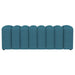 Summer Upholstered Channel Tufted Accent Bench Peacock Blue - 910293