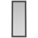 Windrose Full Length Floor Standing Tempered Mirror with LED Lighting Black - 960962