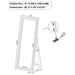 Windrose Full Length Floor Standing Tempered Mirror with LED Lighting Black - 960962