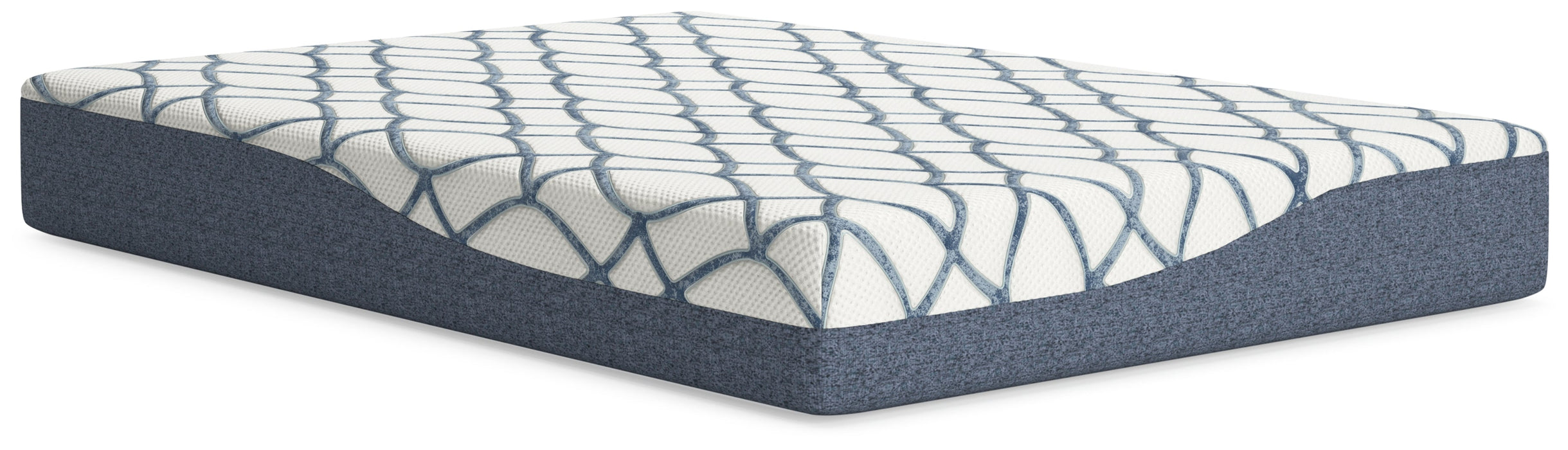 10 Inch Chime Elite 2.0 White/Blue Full Mattress - M42521 - Vega Furniture