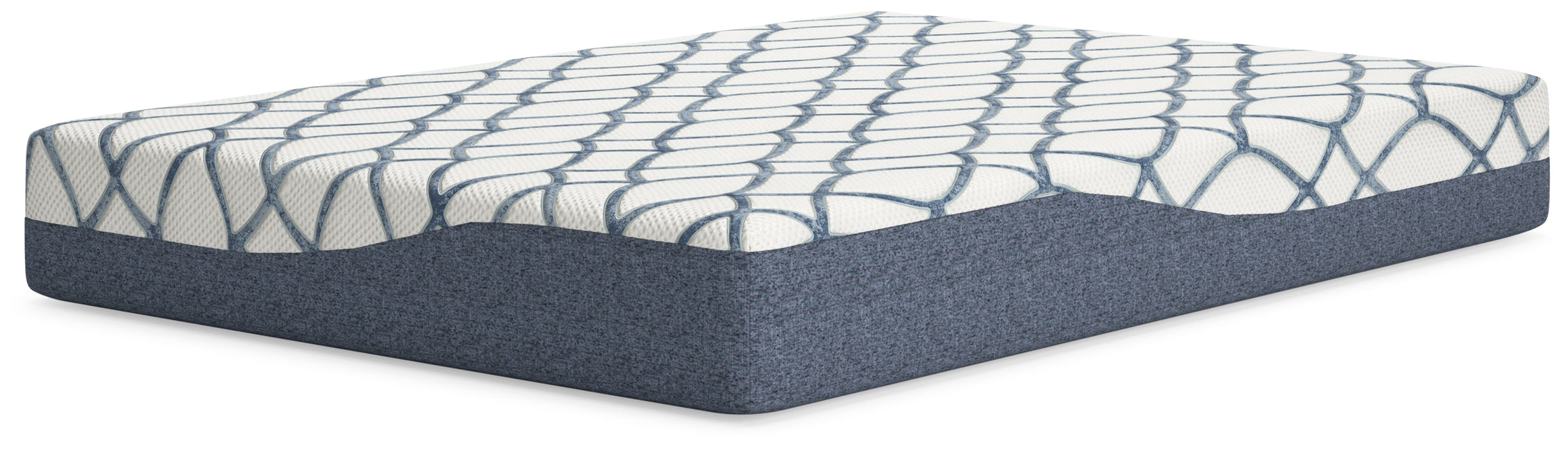 10 Inch Chime Elite 2.0 White/Blue Full Mattress - M42521 - Vega Furniture