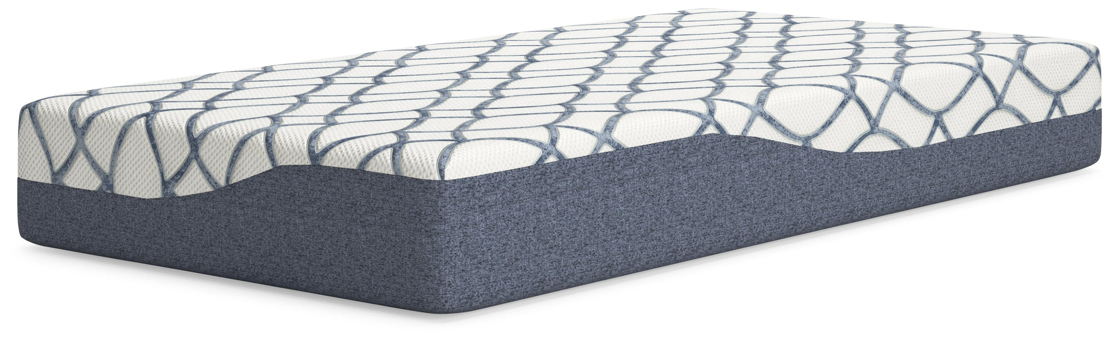 10 Inch Chime Elite 2.0 White/Blue Twin Mattress - M42511 - Vega Furniture