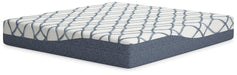 12 Inch Chime Elite 2.0 White/Blue King Mattress - M42641 - Vega Furniture