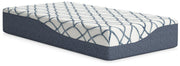 12 Inch Chime Elite 2.0 White/Blue Twin Mattress - M42611 - Vega Furniture