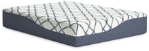 14 Inch Chime Elite 2.0 White/Blue Queen Mattress - M42731 - Vega Furniture