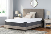 14 Inch Chime Elite White/Blue King Memory Foam Mattress in a Box - M71441 - Vega Furniture