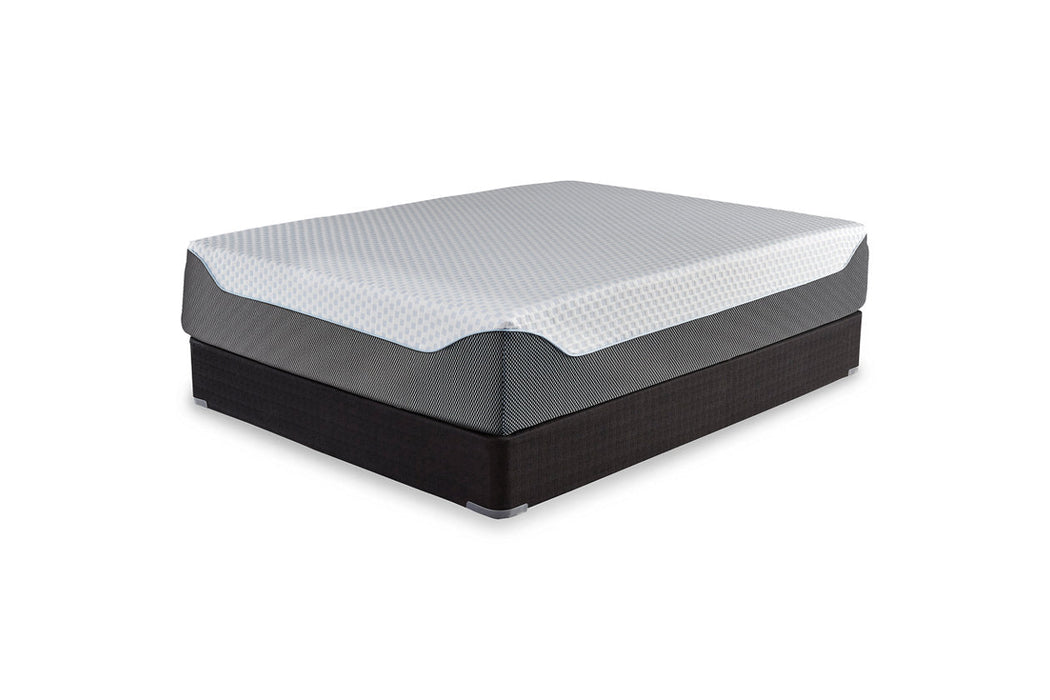 14 Inch Chime Elite White/Blue King Memory Foam Mattress in a Box - M71441 - Vega Furniture