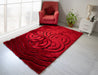 3D Shaggy Red 5X7 Area Rug - 3D999-RED-RED-57 - Vega Furniture