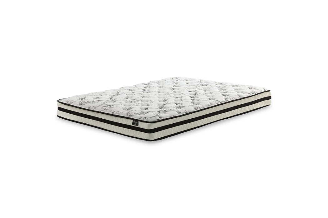 8 Inch Chime Innerspring White Queen Mattress in a Box - M69531 - Vega Furniture