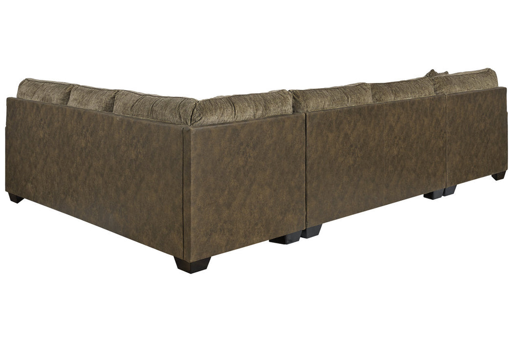 Abalone Chocolate LAF Sectional - SET | 9130216 | 9130234 | 9130267 | 9130208 | 9130221 - Vega Furniture