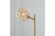 Abanson Amber/Gold Finish Desk Lamp - L206022 - Vega Furniture