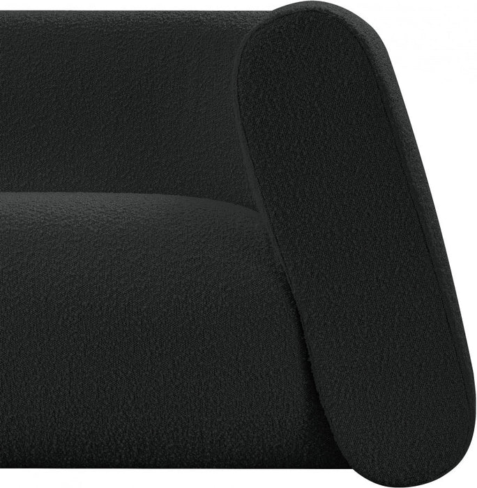 Abbington Boucle Fabric Chair Black - 113Black-C - Vega Furniture