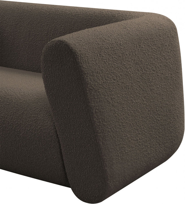 Abbington Boucle Fabric Chair Brown - 113Brown-C - Vega Furniture