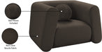 Abbington Boucle Fabric Chair Brown - 113Brown-C - Vega Furniture