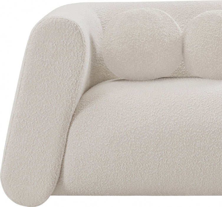 Abbington Boucle Fabric Chair Cream - 113Cream-C - Vega Furniture