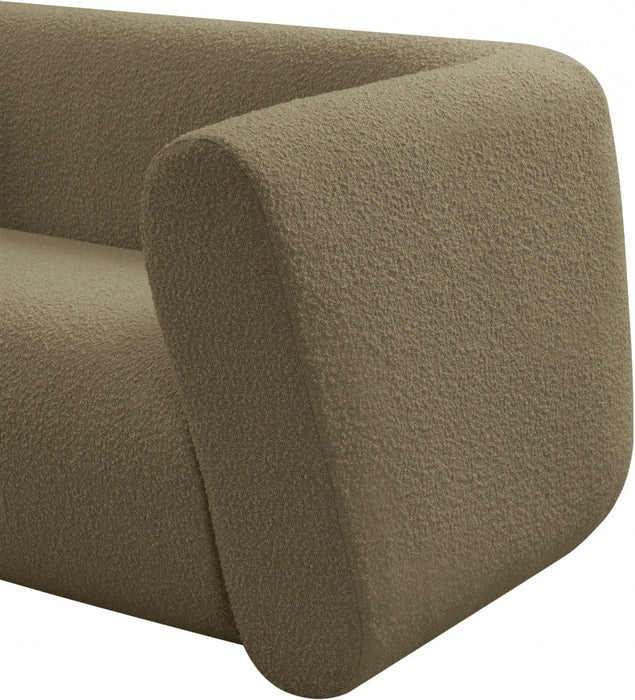 Abbington Boucle Fabric Chair Olive - 113Olive-C - Vega Furniture