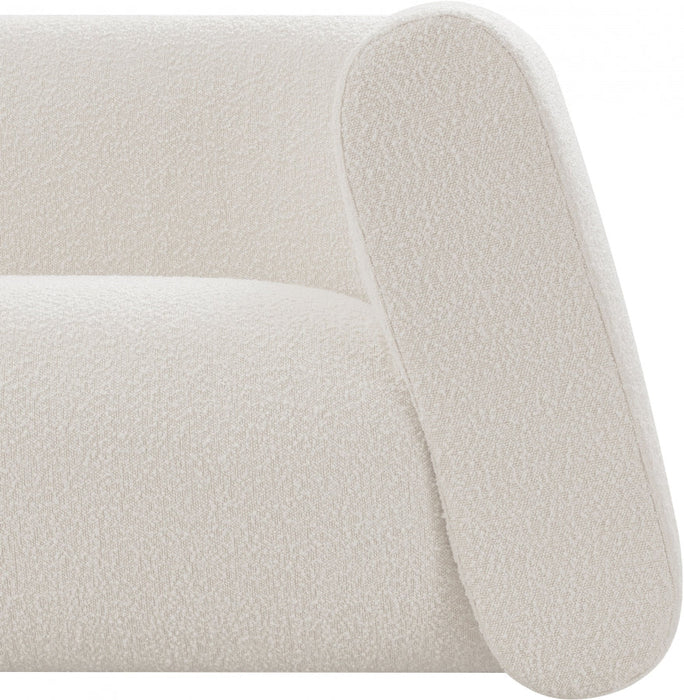 Abbington Boucle Fabric Loveseat Cream - 113Cream-L - Vega Furniture