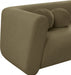 Abbington Boucle Fabric Loveseat Olive - 113Olive-L - Vega Furniture