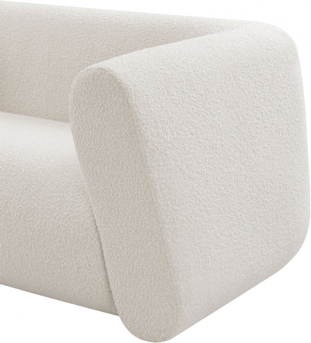 Abbington Boucle Fabric Sofa Cream - 113Cream-S - Vega Furniture