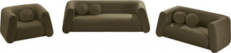 Abbington Boucle Fabric Sofa Olive - 113Olive-S - Vega Furniture