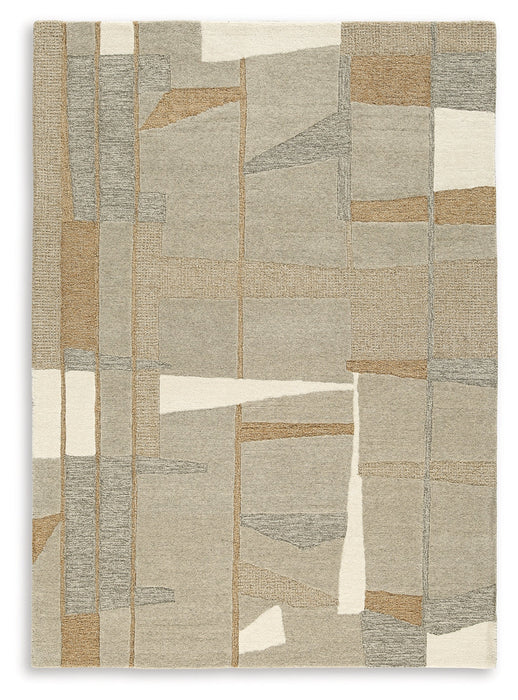 Abbotton Taupe/Gray/Caramel 5' x 7' Rug - R406332 - Vega Furniture