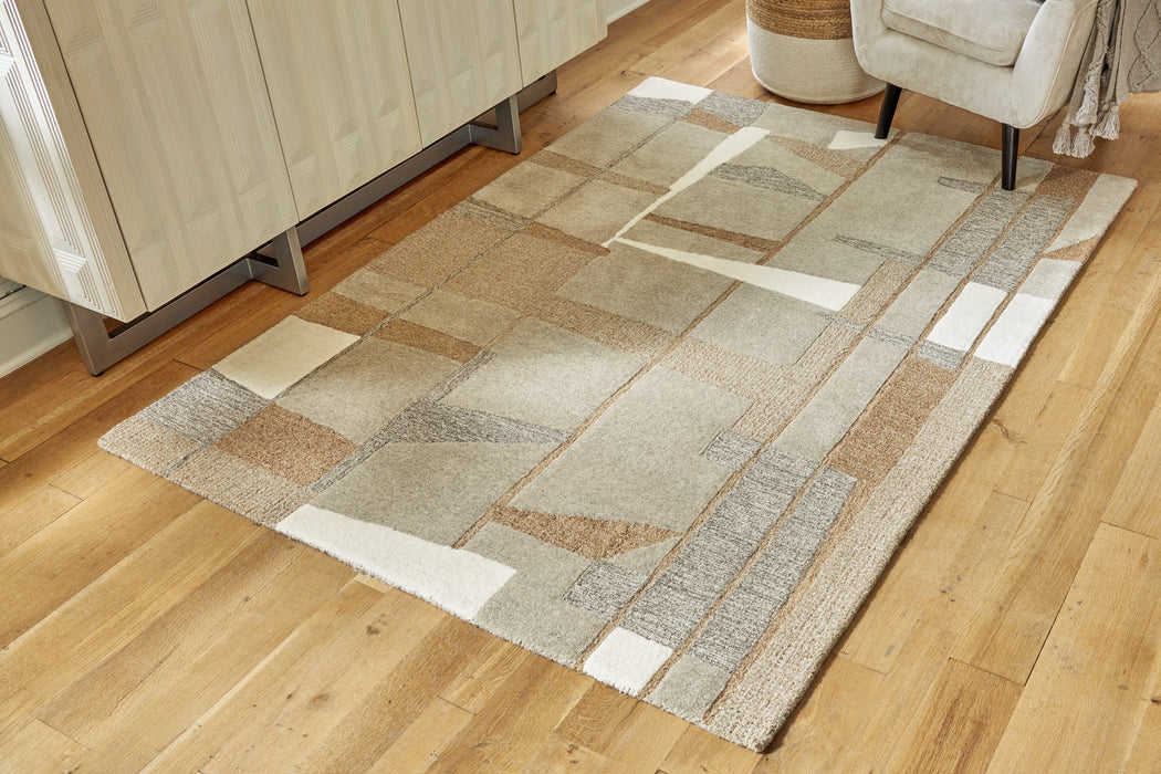 Abbotton Taupe/Gray/Caramel 8' x 10' Rug - R406331 - Vega Furniture