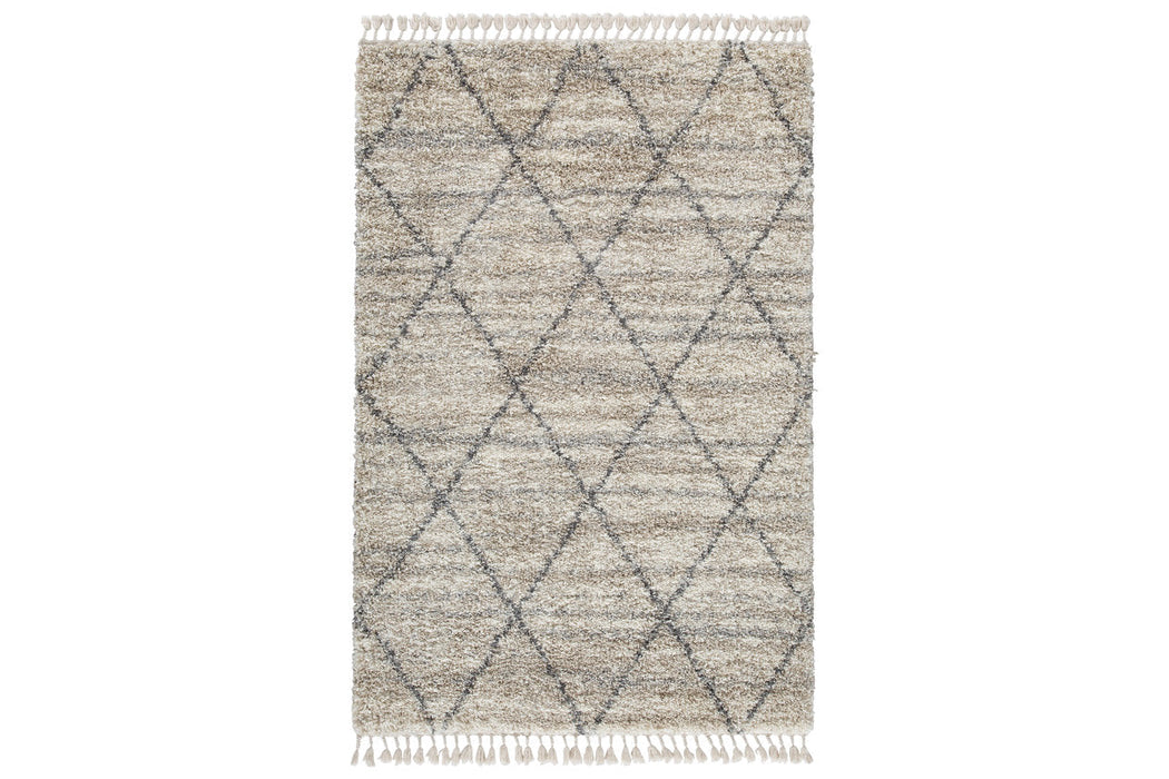 Abdalah Beige/Gray 5' x 7' Rug - R404622 - Vega Furniture