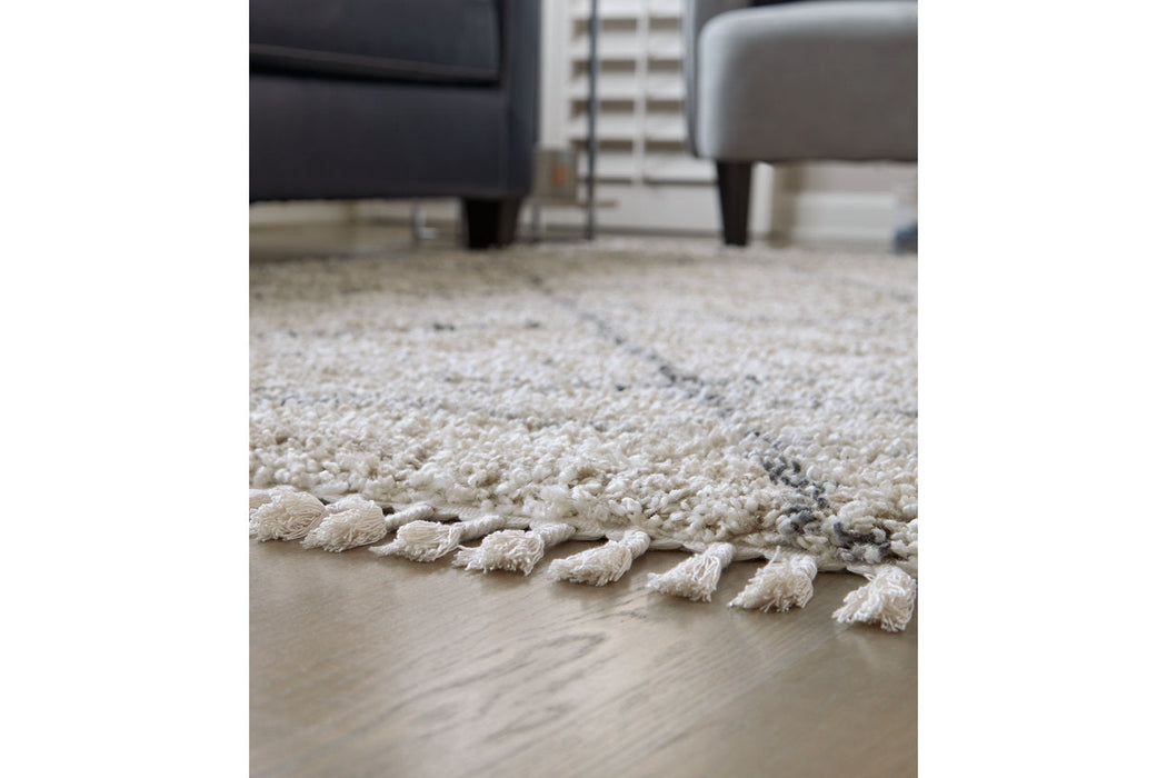 Abdalah Beige/Gray 5' x 7' Rug - R404622 - Vega Furniture