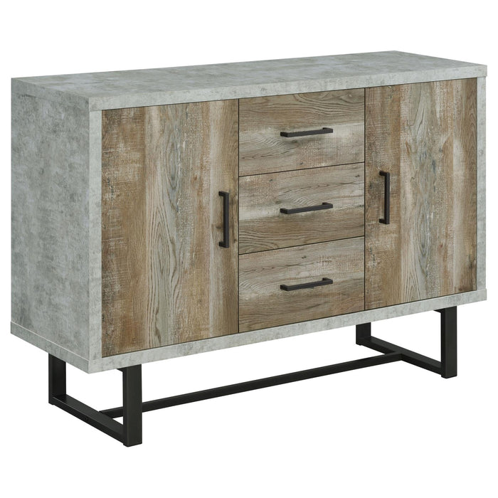 Abelardo Weathered Oak/Cement 3-Drawer Accent Cabinet - 953565 - Vega Furniture