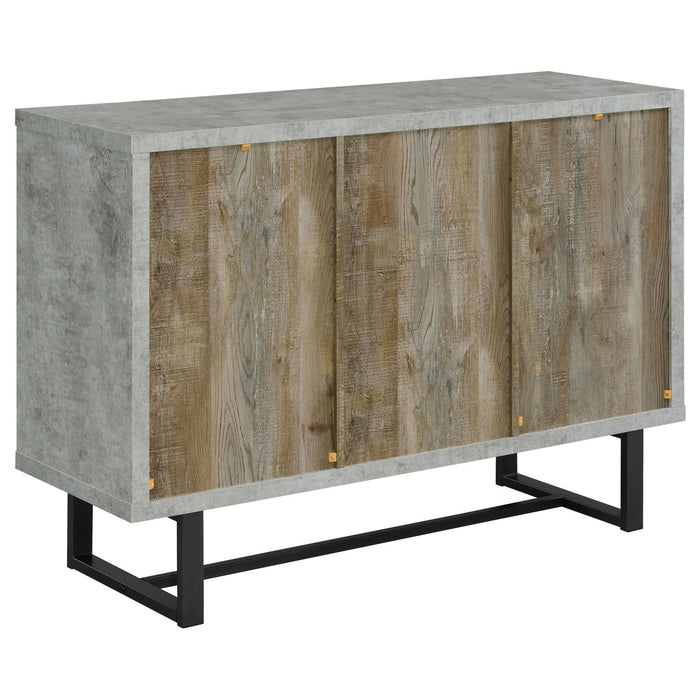 Abelardo Weathered Oak/Cement 3-Drawer Accent Cabinet - 953565 - Vega Furniture